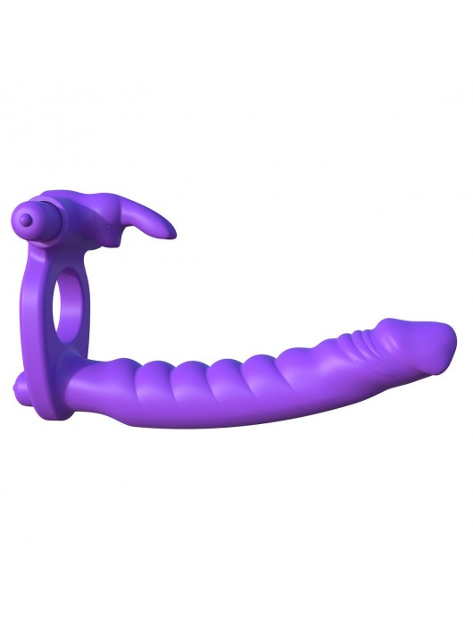 Эрекционное кольцо для двойного проникновения Silicone Double Penetrator Rabbit - Pipedream - в Ростове-на-Дону купить с доставкой