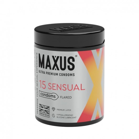 Анатомические презервативы MAXUS Sensual - 15 шт. - Maxus - купить с доставкой в Ростове-на-Дону