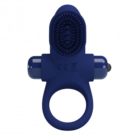 Синее эрекционное виброкольцо в клиторальной щеточкой - Baile - в Ростове-на-Дону купить с доставкой Синее эрекционное виброкольцо в клиторальной щеточкой - Baile - в Ростове-на-Дону купить с доставкой
