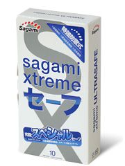 Презервативы Sagami Xtreme Ultrasafe с двойным количеством смазки - 10 шт. - Sagami - купить с доставкой в Ростове-на-Дону