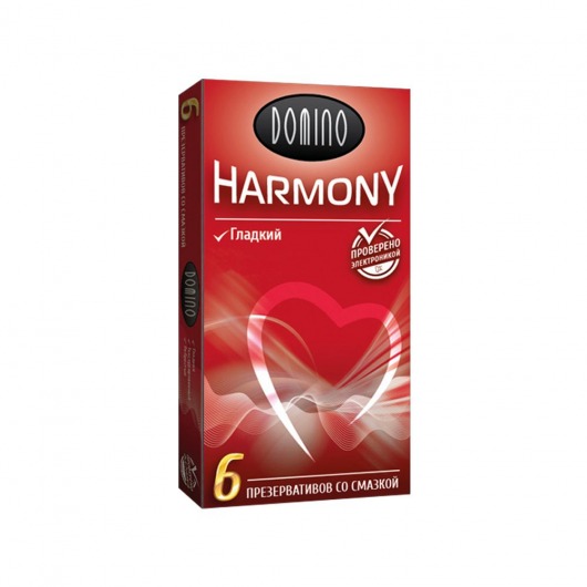 Гладкие презервативы Domino Harmony - 6 шт. - Domino - купить с доставкой в Ростове-на-Дону