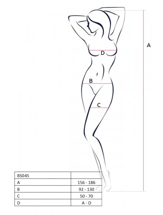 Комбинезон с узором, имитирующим боди и чулочки - Passion купить с доставкой
