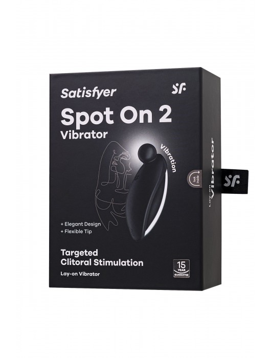 Черный вибростимулятор клитора Satisfyer Spot On 2 - Satisfyer