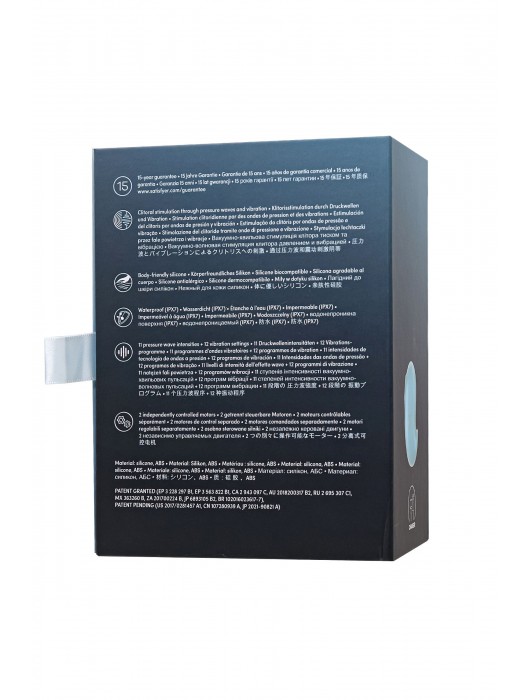 Голубой вакуум-волновой стимулятор клитора с вибрацией Cutie Ghost - Satisfyer