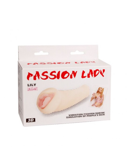 Вибрирующий мастурбатор-вагина с нежными губками Lily - 18 см. - Baile - в Ростове-на-Дону купить с доставкой