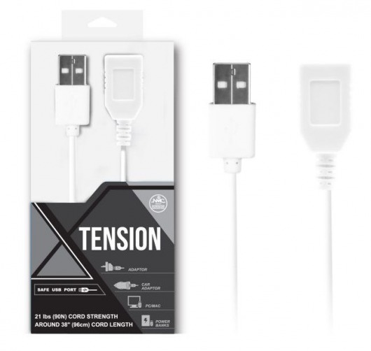 Белый удлинитель USB-провода - 100 см. - NMC - купить с доставкой в Ростове-на-Дону