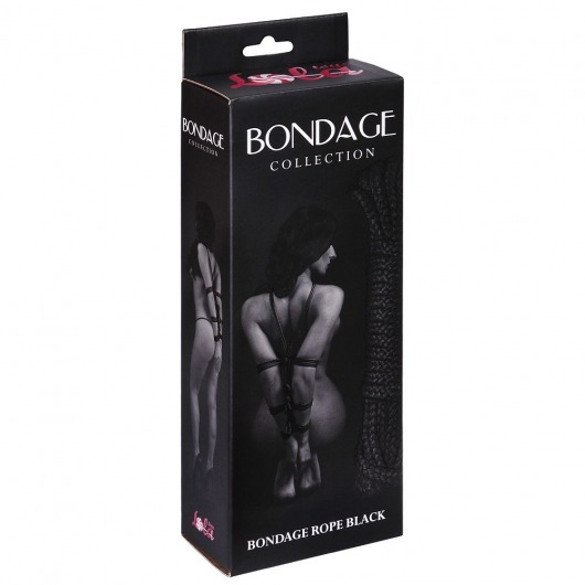 Черная веревка Bondage Collection Black - 9 м. - Lola Games - купить с доставкой в Ростове-на-Дону
