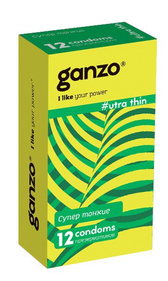 Ультратонкие презервативы Ganzo Ultra thin - 12 шт. - Ganzo - купить с доставкой в Ростове-на-Дону