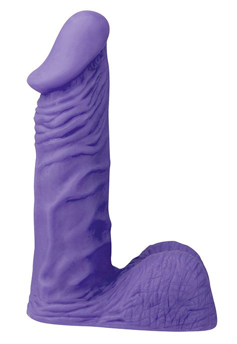 Фиолетовый стимулятор-фаллос XSKIN 6 PVC DONG - 15 см. - Dream Toys