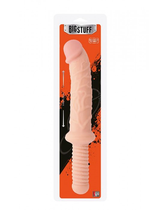 Реалистичный фаллоимитатор с ручкой BIGSTUFF DONG WITH HANDLE - 37 см. - Dream Toys