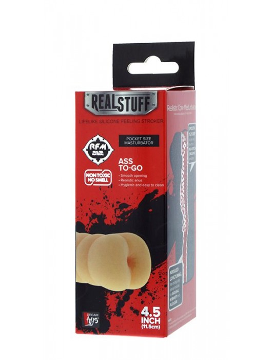 Телесный мастурбатор-анус REALSTUFF ASS TO-GO - Dream Toys - в Ростове-на-Дону купить с доставкой
