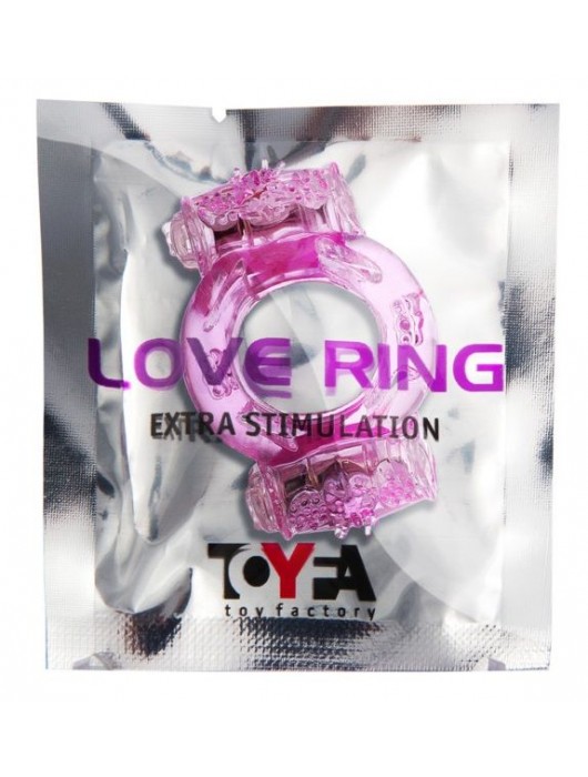 Розовое виброкольцо с двумя батарейками - Toyfa Basic - в Ростове-на-Дону купить с доставкой