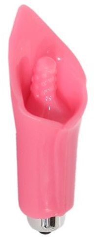 Розовая вибропулька с мягкой оболочкой в форме цветка каллы - Toy Joy