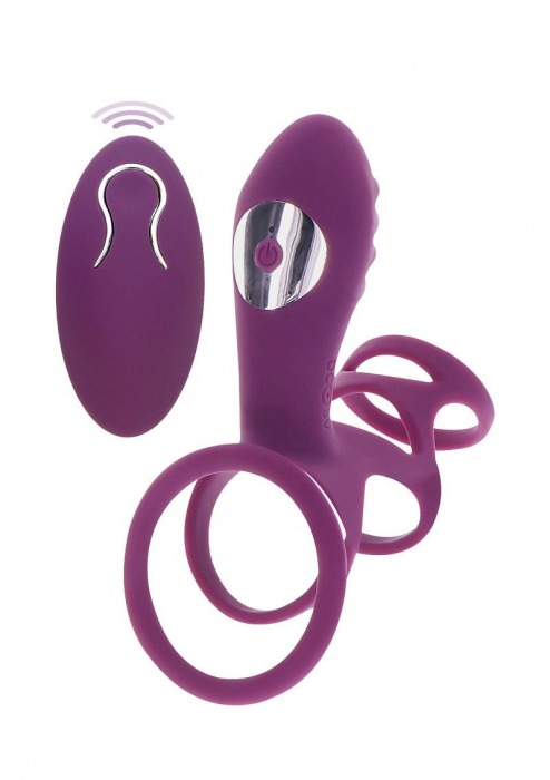 Фиолетовая эрекционная вибронасадка Halo Halo C-Ring Sleeve - Toy Joy - в Ростове-на-Дону купить с доставкой