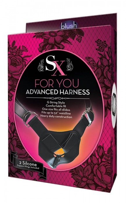 Трусики для крепления насадки на кольца SX HARNESS ADVANCED HARNESS - Blush Novelties - купить с доставкой в Ростове-на-Дону