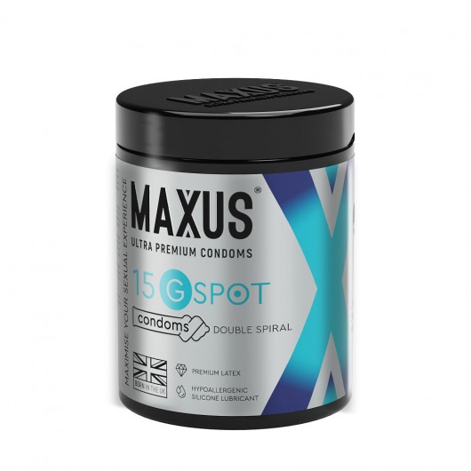 Гладкие презервативы Maxus G spot с двойной спиралью - 15 шт. - Maxus - купить с доставкой в Ростове-на-Дону