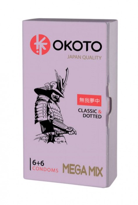 Презервативы OKOTO Mega Mix - 12 шт. - Sitabella - купить с доставкой в Ростове-на-Дону