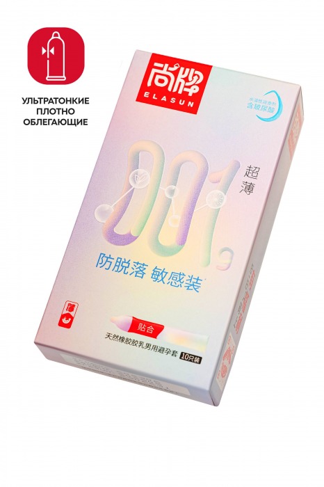 Ультратонкие облегающие презервативы Elasun Slim Fit - 10 шт. - Elasun - купить с доставкой в Ростове-на-Дону