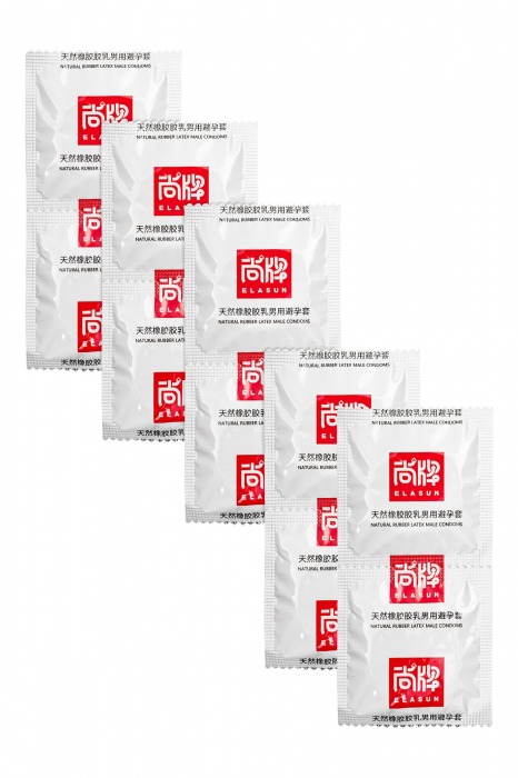 Презервативы с точками и ребрами Elasun Ribbed and Dotted - 10 шт. - Elasun - купить с доставкой в Ростове-на-Дону