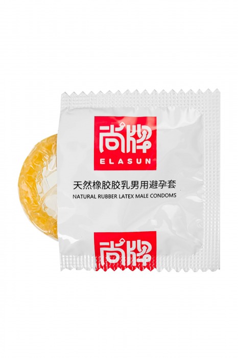 Презервативы с точками и ребрами Elasun Ribbed and Dotted - 10 шт. - Elasun - купить с доставкой в Ростове-на-Дону