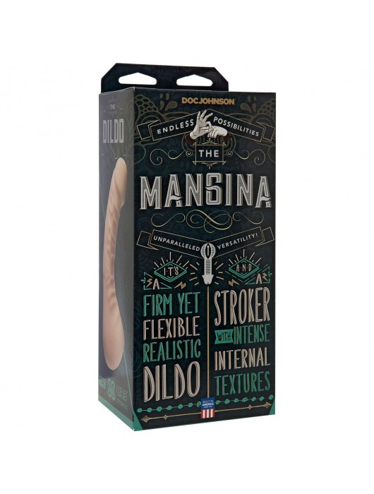 Мастурбатор с фаллоимитатором The Mangina - 24 см. - Doc Johnson - в Ростове-на-Дону купить с доставкой