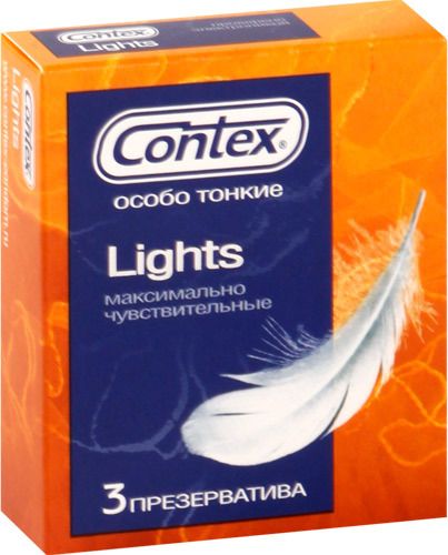 Особо тонкие презервативы Contex Lights - 3 шт. - Contex - купить с доставкой в Ростове-на-Дону