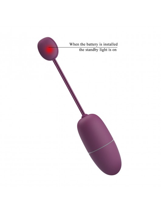 Фиолетовое виброяйцо Nymph с управлением через приложение - Baile