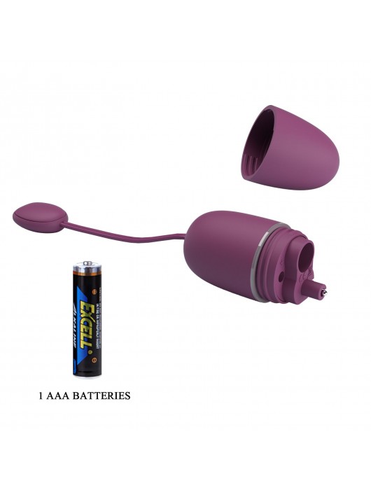Фиолетовое виброяйцо Nymph с управлением через приложение - Baile