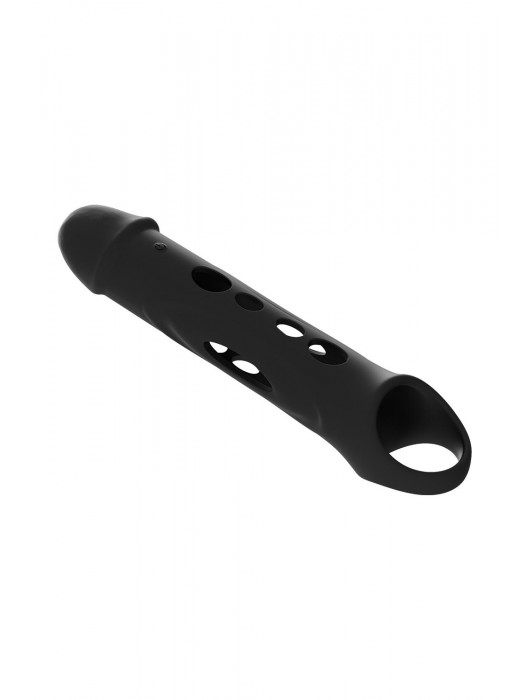 Черная насадка-удлинитель Vibrating Extender With Remote с вибрацией - Dream Toys - в Ростове-на-Дону купить с доставкой