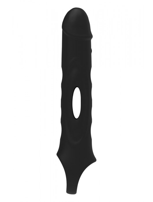 Черная насадка-удлинитель Vibrating Extender With Remote с вибрацией - Dream Toys - в Ростове-на-Дону купить с доставкой