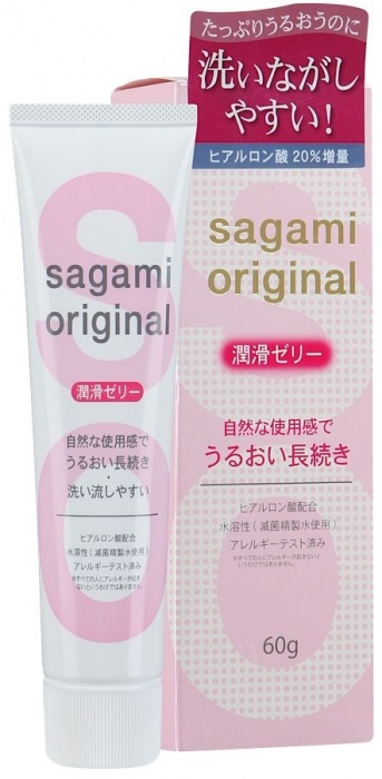 Гель-смазка на водной основе Sagami Original - 60 гр. - Sagami - купить с доставкой в Ростове-на-Дону