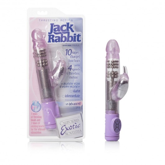 Искрящийся хай-тек вибратор Jack Rabbit - 24 см. - California Exotic Novelties