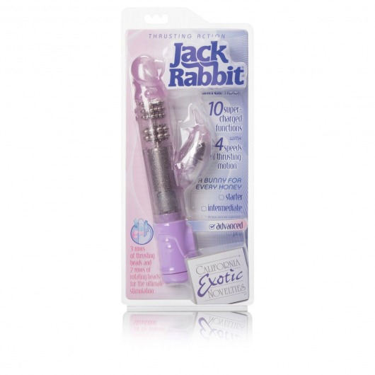 Искрящийся хай-тек вибратор Jack Rabbit - 24 см. - California Exotic Novelties