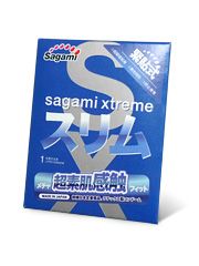 Презерватив Sagami Xtreme FEEL FIT 3D - 1 шт. - Sagami - купить с доставкой в Ростове-на-Дону