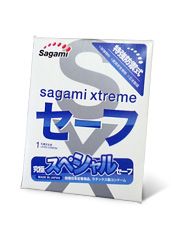 Презерватив Sagami Xtreme Ultrasafe с двойным количеством смазки - 1 шт. - Sagami - купить с доставкой в Ростове-на-Дону