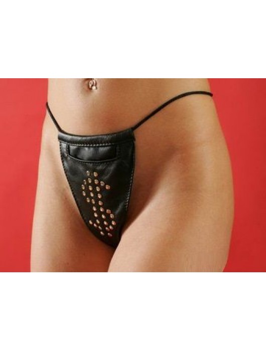 Женские кожаные трусы с кармашком - Подиум купить с доставкой