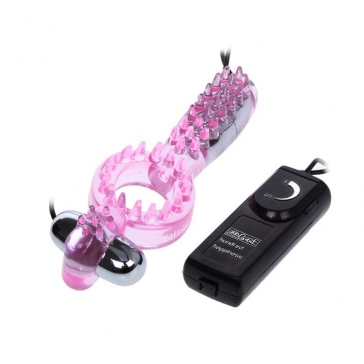 Эрекционное кольцо с двумя вибраторами - Baile - в Ростове-на-Дону купить с доставкой