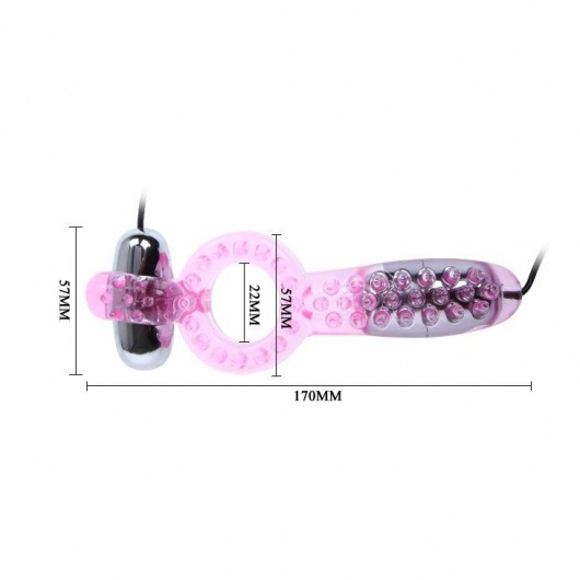 Эрекционное кольцо с двумя вибраторами - Baile - в Ростове-на-Дону купить с доставкой