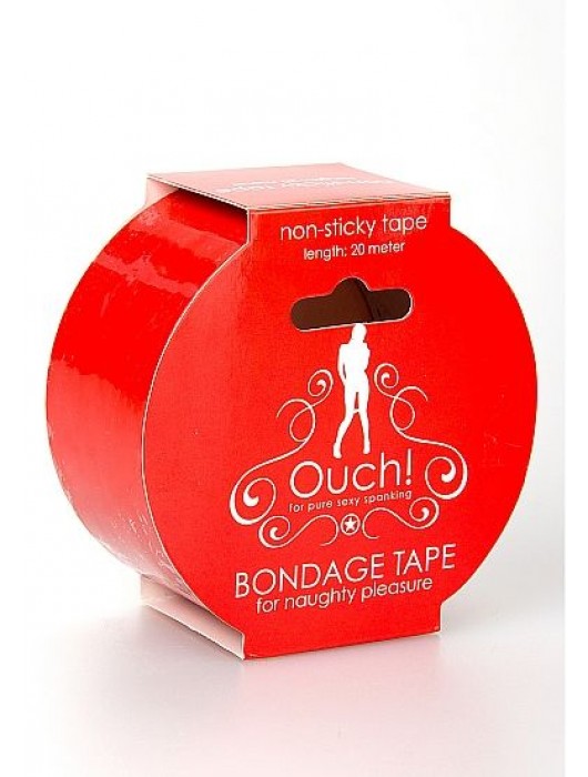 Красная лента для связывания Bondage Tape Red - Shots Media BV - купить с доставкой в Ростове-на-Дону