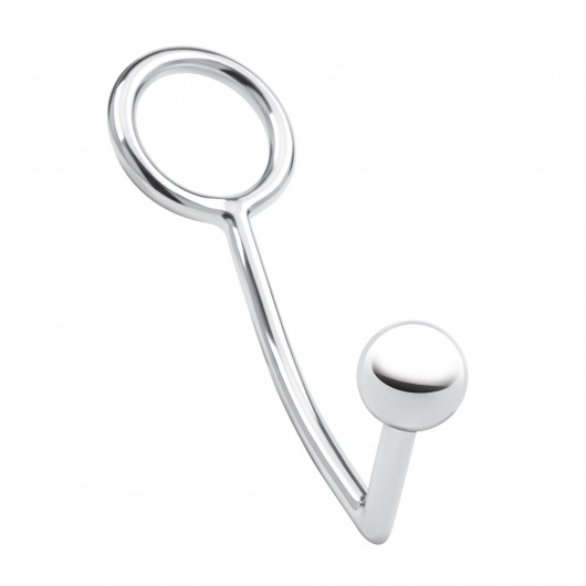 Кольцо на пенис с анальным стимулятором Stainless Steel Anal Hook   Cock Ring - BlueLine - в Ростове-на-Дону купить с доставкой
