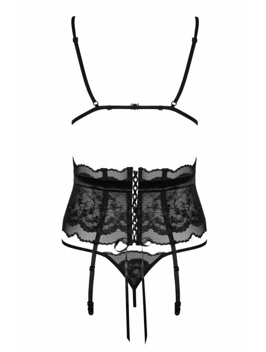 Элегантный комплект с кружевом Kisselent set - Obsessive купить с доставкой