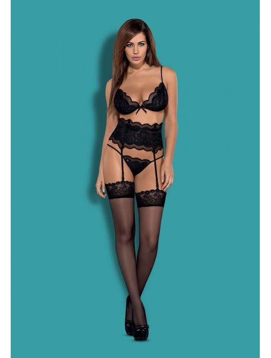 Элегантный комплект с кружевом Kisselent set - Obsessive купить с доставкой