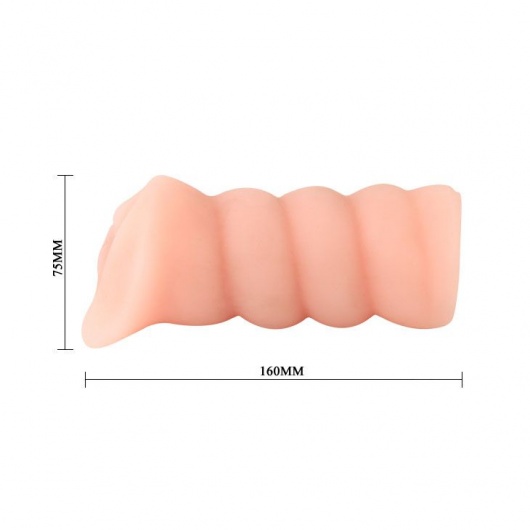 Мастурбатор-вагина с вибрацией и углублениями под пальцы - 16 см. - Baile - в Ростове-на-Дону купить с доставкой