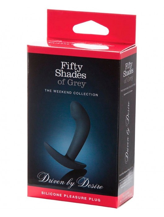 Анальная пробка Driven by Desire Silicone Butt Plug - 9 см. - Fifty Shades of Grey - в Ростове-на-Дону купить с доставкой