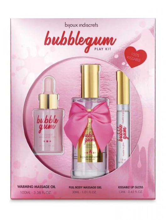 Набор средств для массажа и ласк Bubblegum Play Kit - Bijoux Indiscrets - купить с доставкой в Ростове-на-Дону