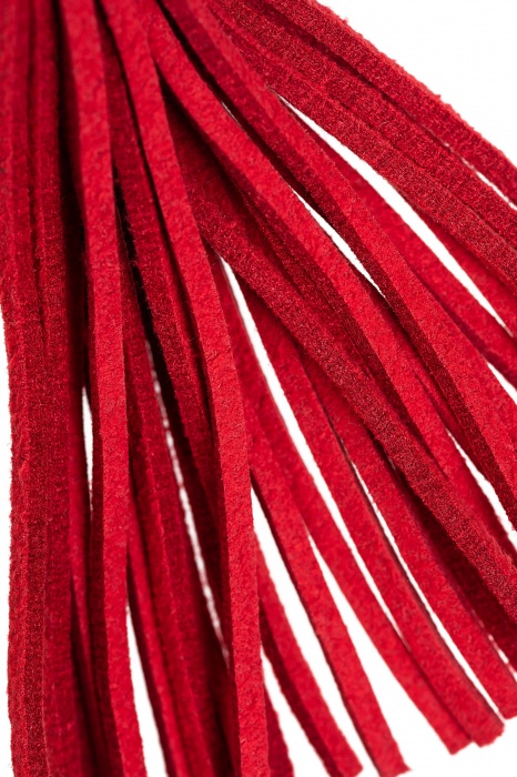 Зажимы на соски «Вилки» с красными кисточками из замши - Pecado - купить с доставкой в Ростове-на-Дону