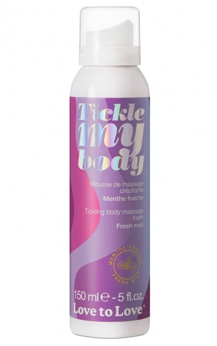 Массажная хрустящая пенка Tickle My Body Fresh Mint с ароматом мяты - 150 мл. - Love to Love - купить с доставкой в Ростове-на-Дону