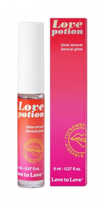Возбуждающий блеск для губ Love Potion - 8 мл. - Love to Love - купить с доставкой в Ростове-на-Дону