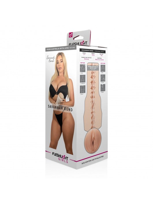 Мастурбатор-вагина Fleshlight Girls - Savannah Bond From Australia With Love - Fleshlight - в Ростове-на-Дону купить с доставкой