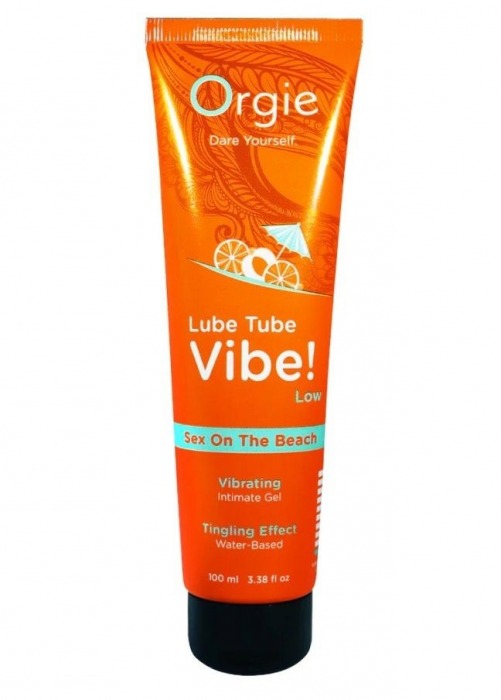 Гель с эффектом вибрации Lube Tube Vibe Low Sex On The Beach - 100 мл. - ORGIE - купить с доставкой в Ростове-на-Дону